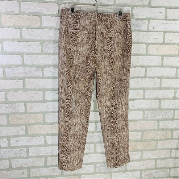 Banana Republic Avery Snakeskin Print Pants Size 2 - Picture 8 of 11